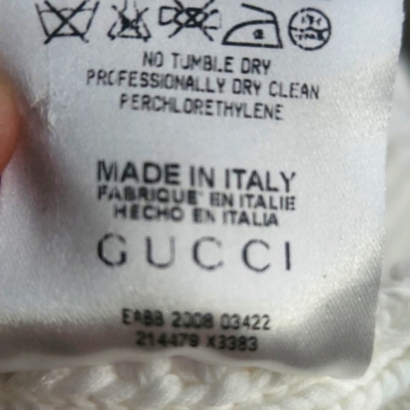 Gucci Cream Chunky Rib Knit Overlap Detail Cardigan S - Picture 8 of 12